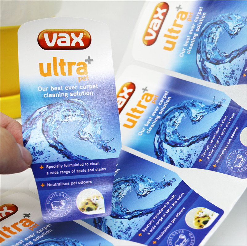 VAX清洁剂标签